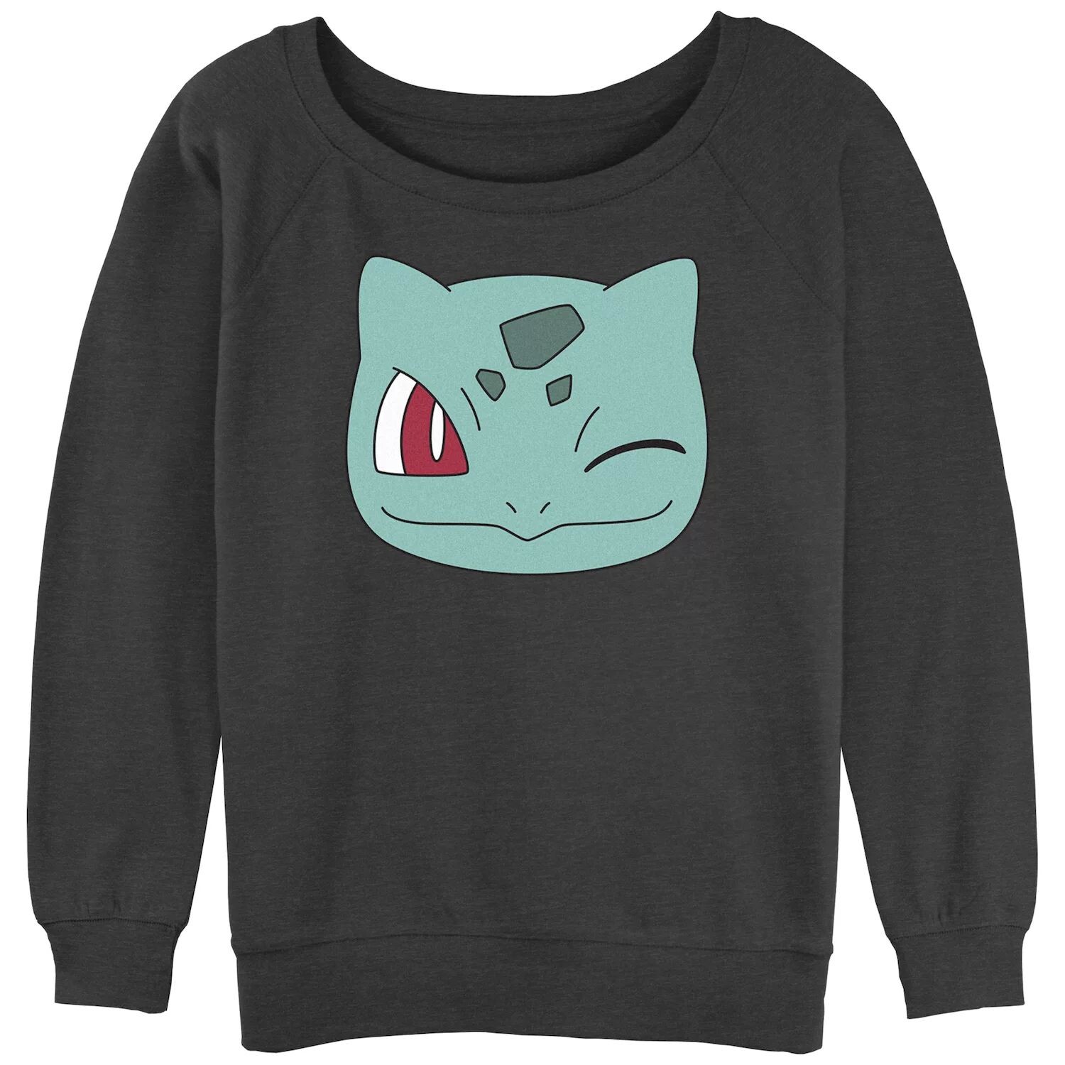 Махровая толстовка с напуском и рисунком Pokémon Bulbasaur Face для юниоров Licensed Character
