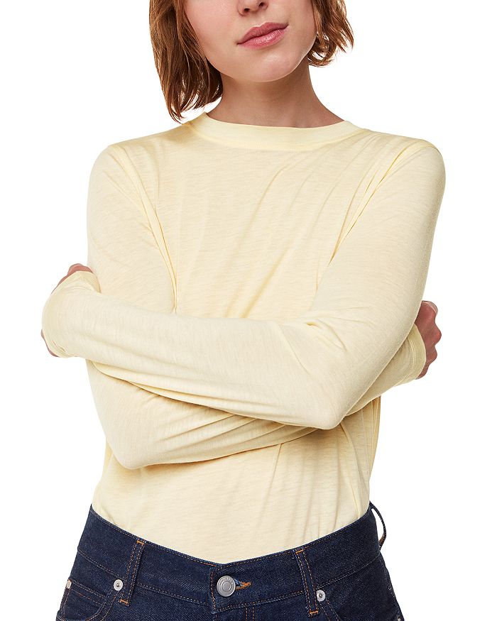 Топ с длинными рукавами и круглым вырезом Whistles, желтый
Топ с длинными рукавами и круглым вырезом Whistles, желтый