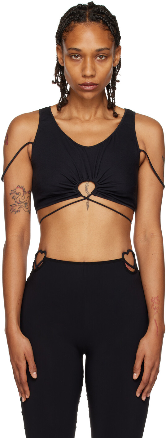 Черная майка Nensi Dojaka со сборками
Черная майка Nensi Dojaka со сборками