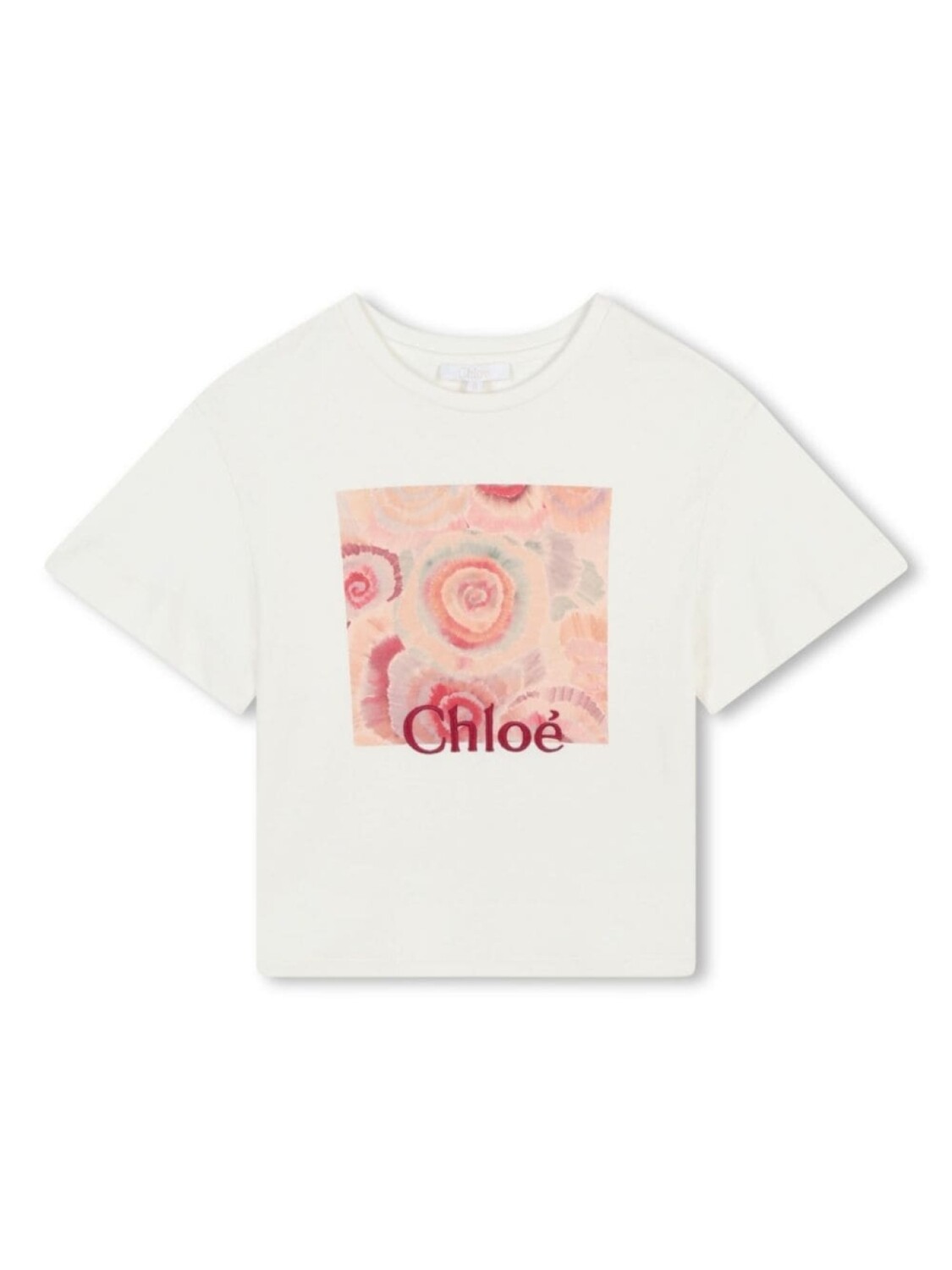 Chloé Kids футболка с логотипом, белый 
Chloé Kids футболка с логотипом, белый