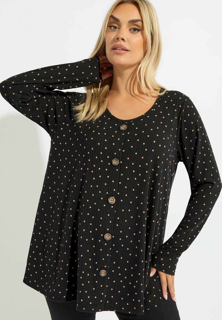 Блуза Yours Clothing Blouse, Black/Anthracite
Блуза Yours Clothing Blouse, Black/Anthracite