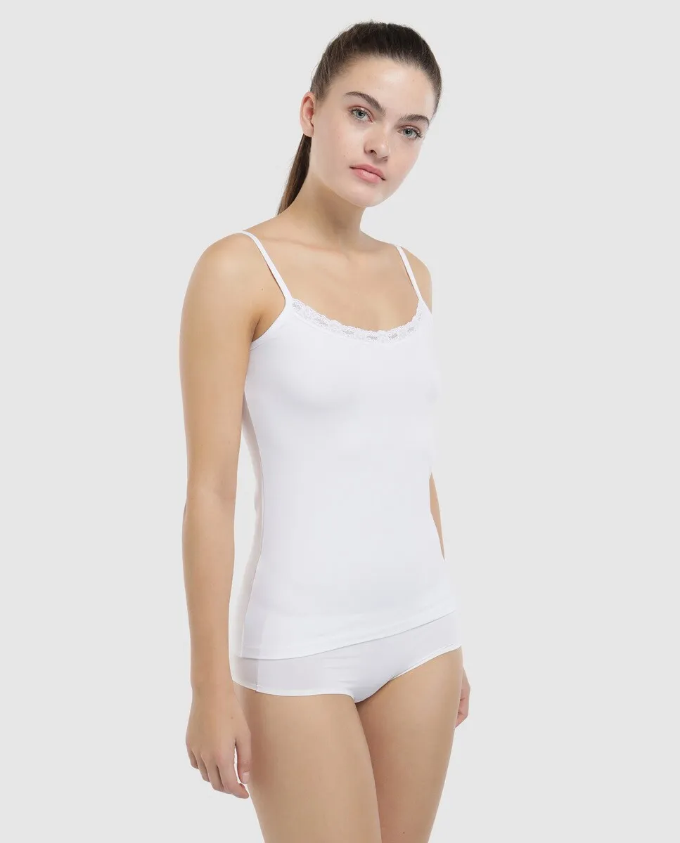 Женская хлопковая майка Original Sin на бретелях Pecado Original, белый
Женская хлопковая майка Original Sin на бретелях Pecado Original, белый