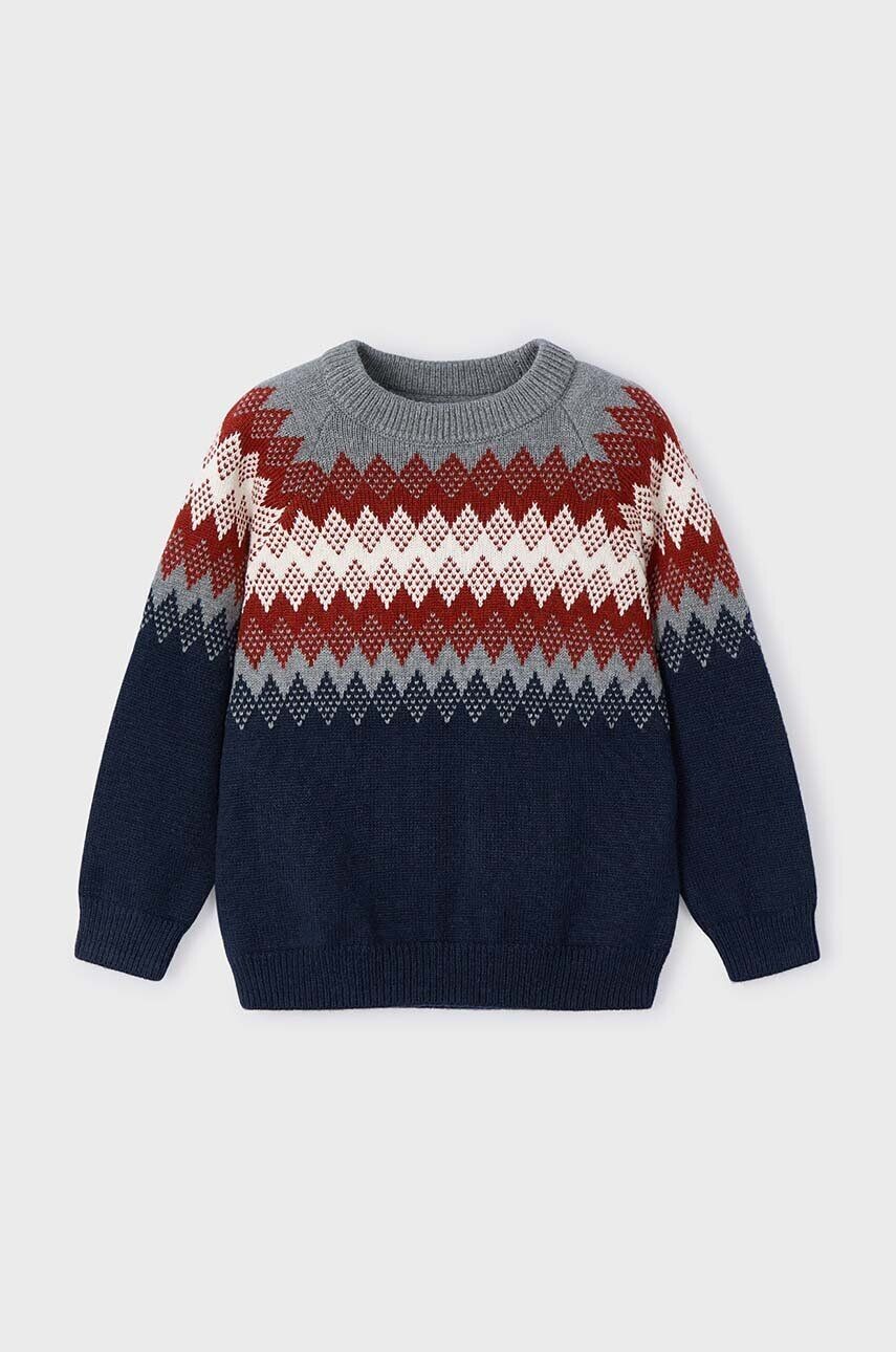 Детский свитер Mayoral из смесовой шерсти, темно-синий
Детский свитер Mayoral из смесовой шерсти, темно-синий