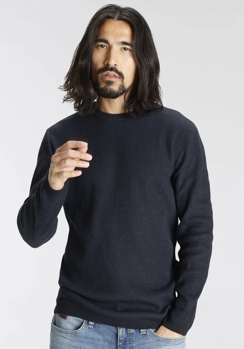 Вязаный свитер Bruno Banani, потертый вид, цвет морской волны
Вязаный свитер Bruno Banani, потертый вид, цвет морской волны