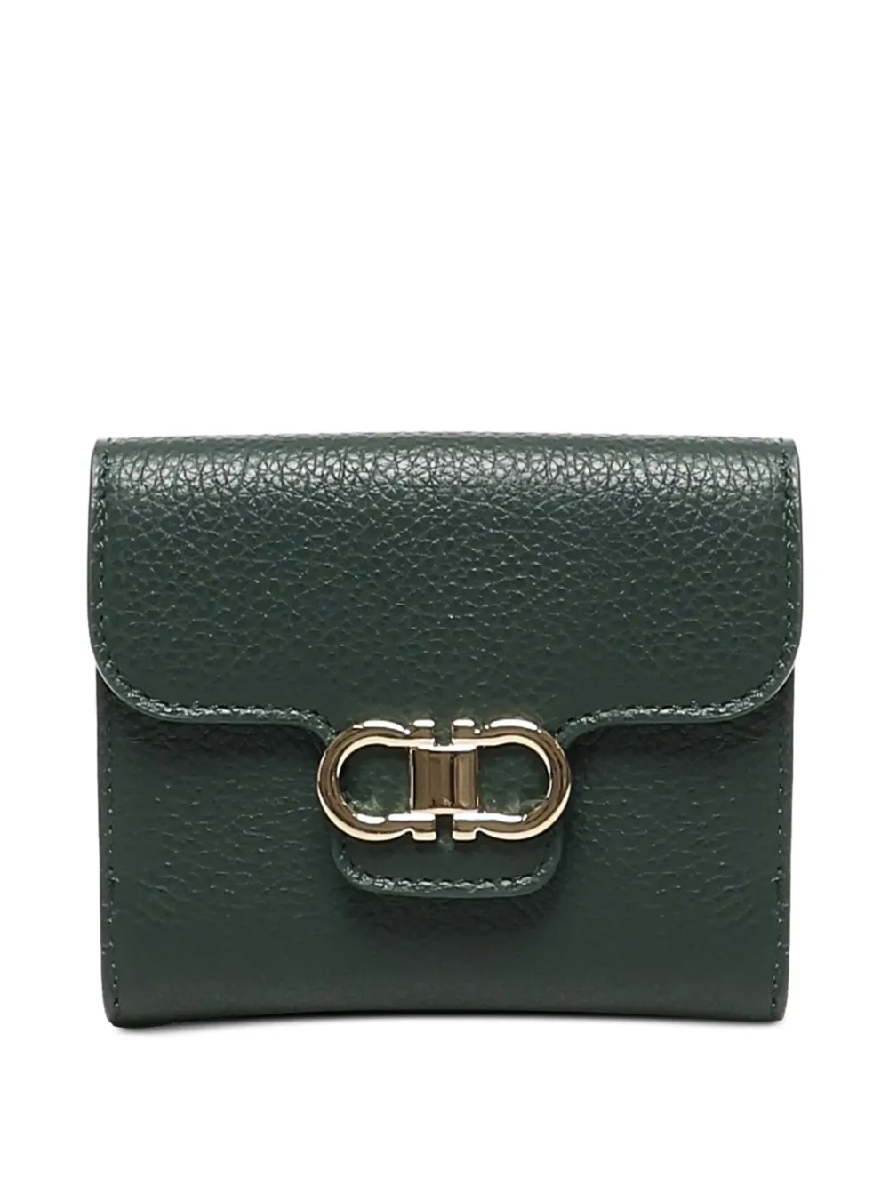 Кошелек с декором Gancini Ferragamo, зеленый
Кошелек с декором Gancini Ferragamo, зеленый