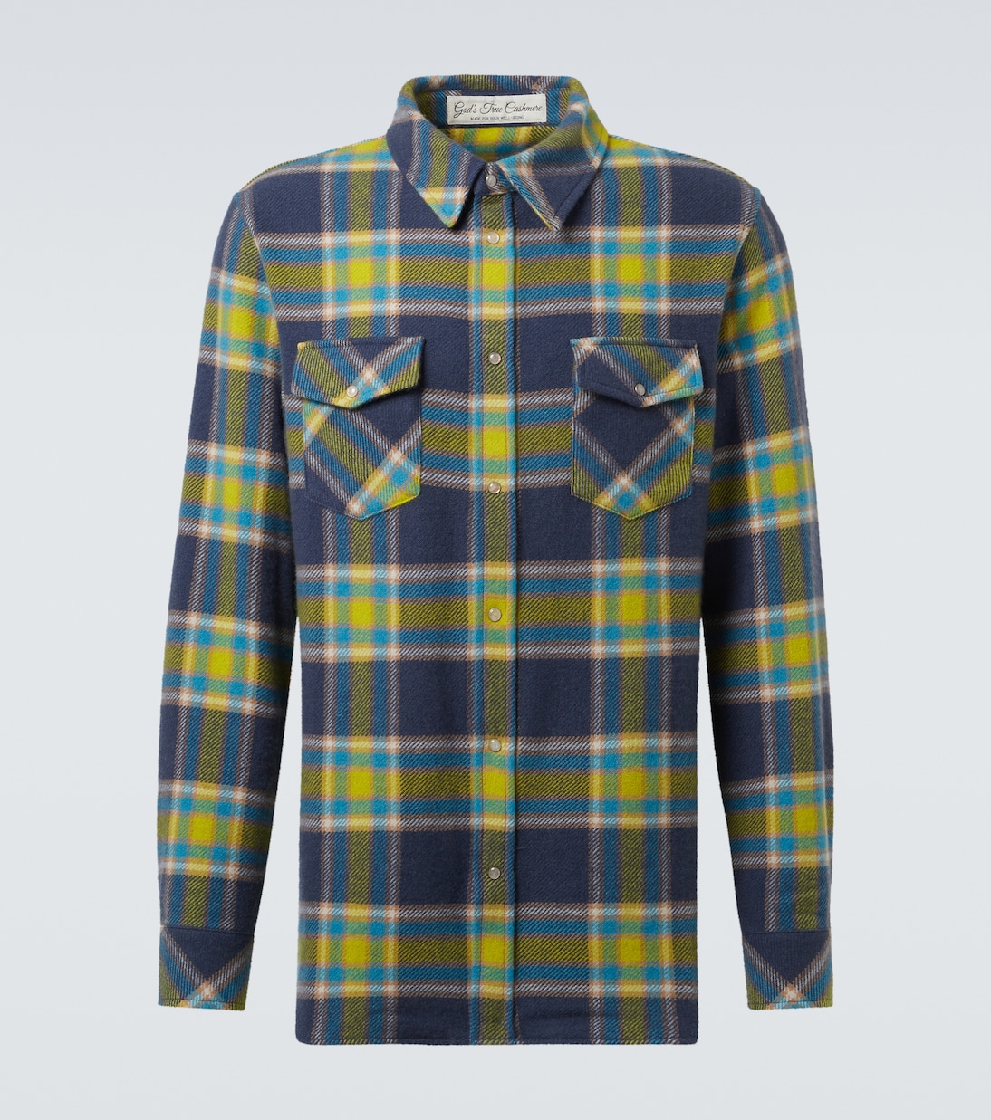 Рубашка из кашемира в клетку Explorer God's True Cashmere, Colbalt
Рубашка из кашемира в клетку Explorer God's True Cashmere, Colbalt
