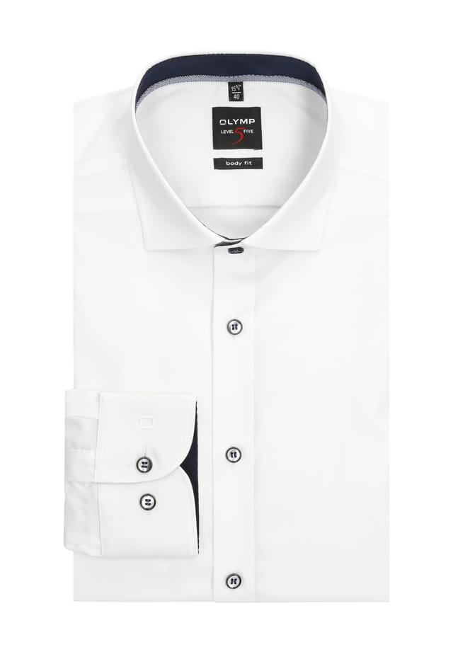 Рубашка делового покроя Level Five облегающая рукав 1/1 Olymp, белый
Рубашка делового покроя Level Five облегающая рукав 1/1 Olymp, белый