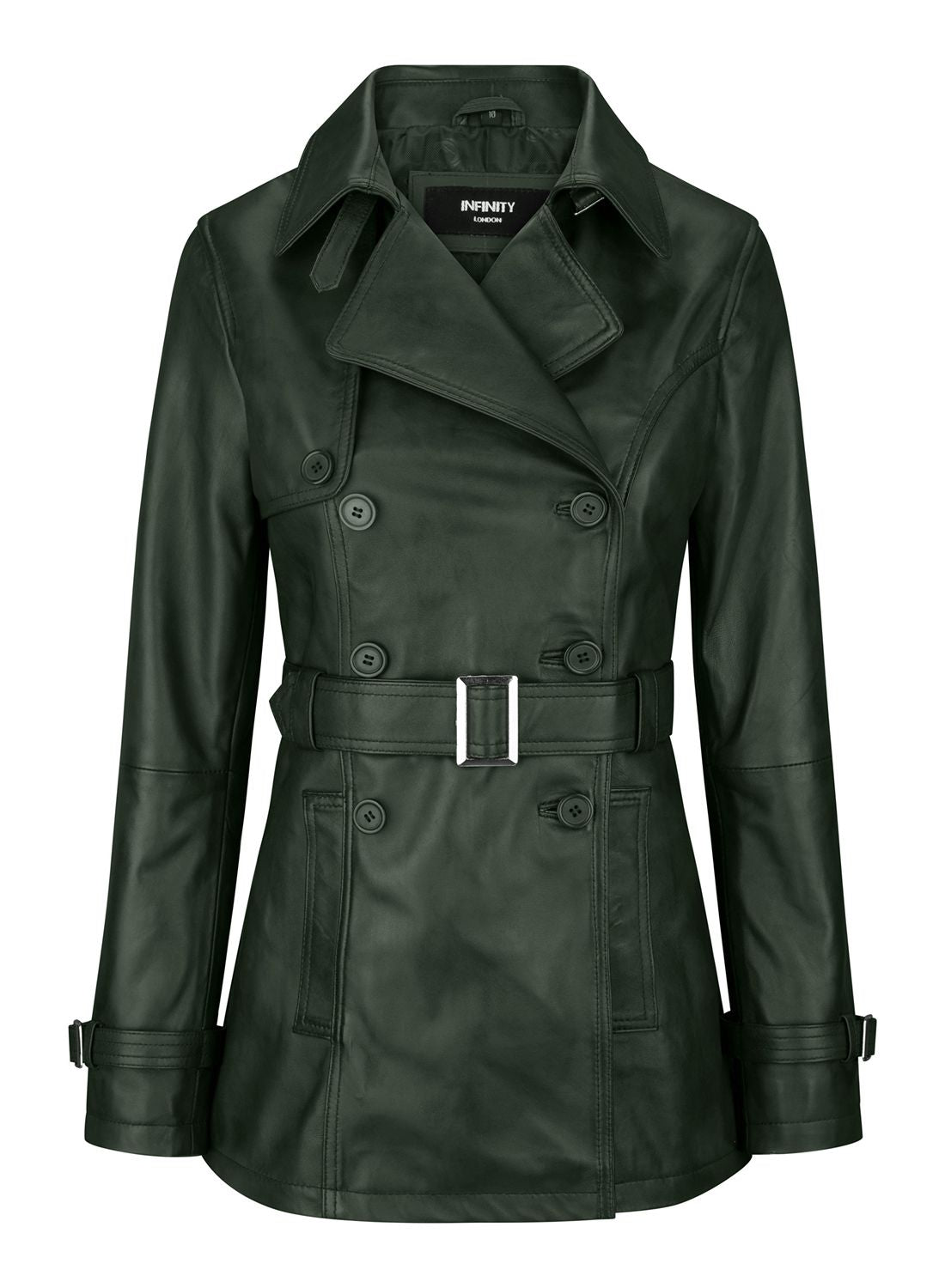 Короткая байкерская кожаная куртка TruClothing, зеленый
Короткая байкерская кожаная куртка TruClothing, зеленый