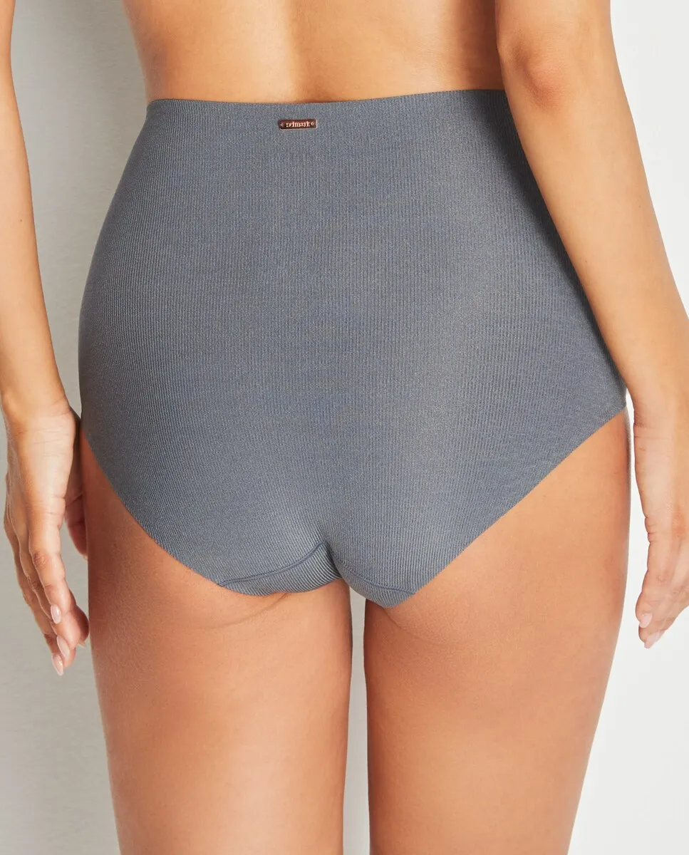 Однотонные высокие трусы с полосатой текстурой Selmark, серый
Однотонные высокие трусы с полосатой текстурой Selmark, серый