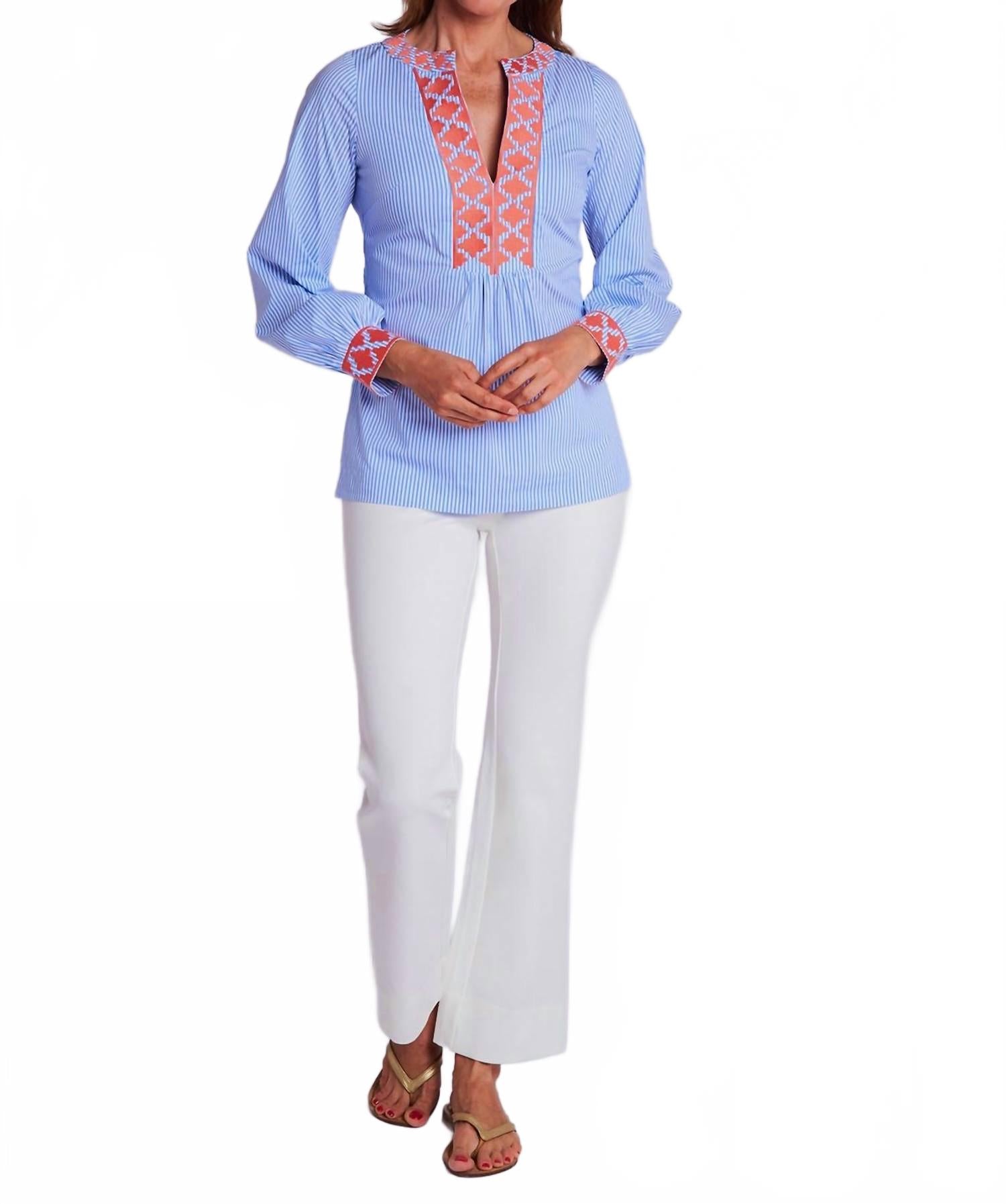 Блузка Clementine в синюю полоску CK BRADLEY
Блузка Clementine в синюю полоску CK BRADLEY