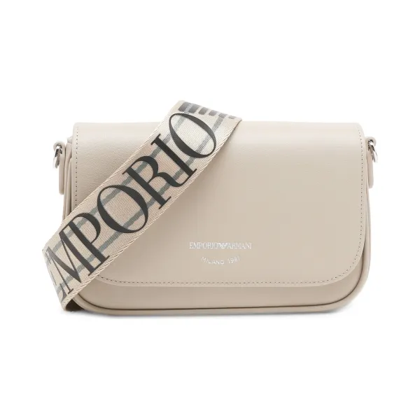 Кожаная сумка-мессенджер Emporio Armani, бежевый
Кожаная сумка-мессенджер Emporio Armani, бежевый