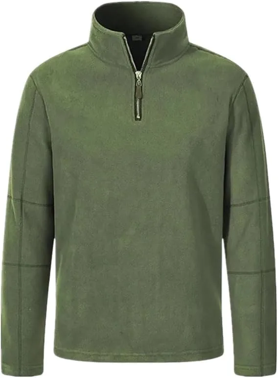 Мужской флисовый свитер с воротником стойкой и молнией на четверть Kenhansion
Мужской флисовый свитер с воротником стойкой и молнией на четверть Kenhansion