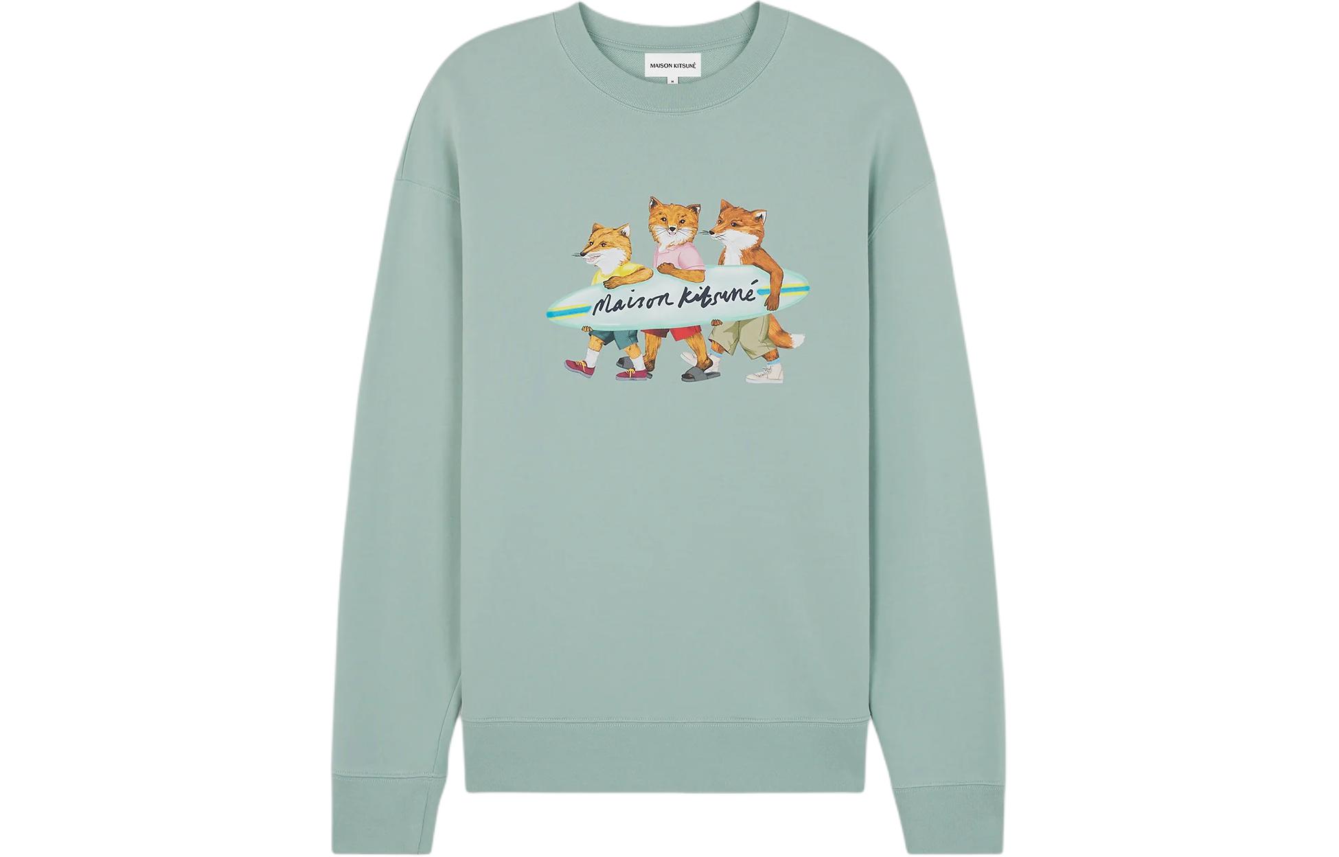 Толстовка Surfing Fox Maison Kitsune, зеленый
Толстовка Surfing Fox Maison Kitsune, зеленый