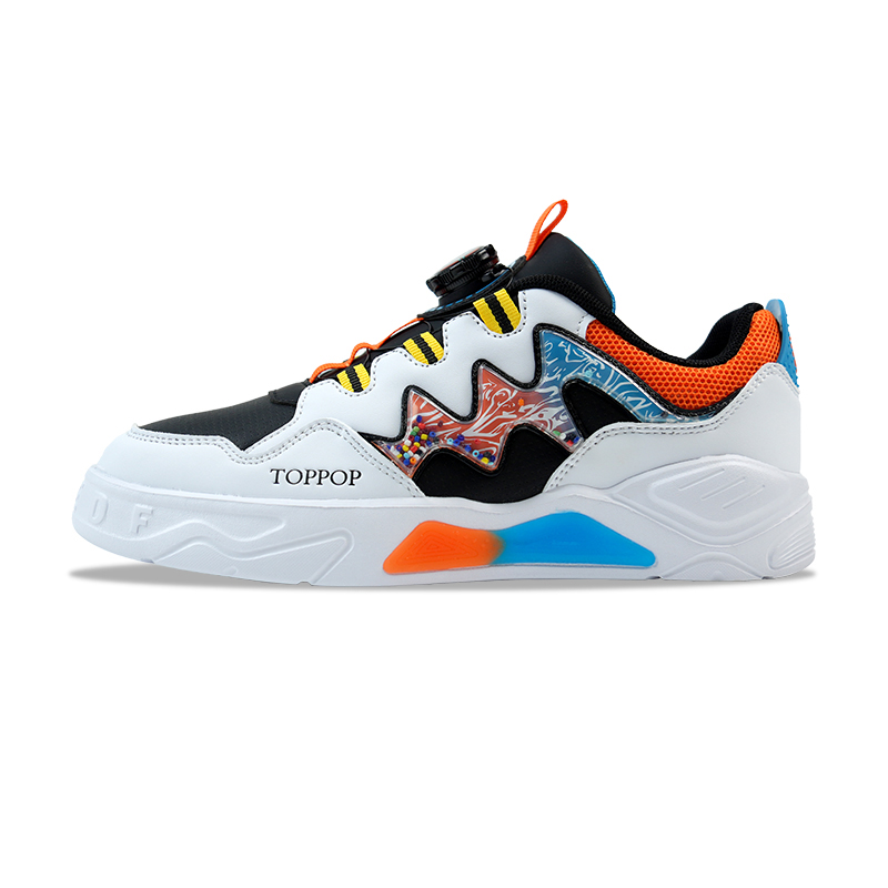 Toppo Низкие детские кроссовки для скейтбординга, черные, белые, оранжевые
Toppo Низкие детские кроссовки для скейтбординга, черные, белые, оранжевые