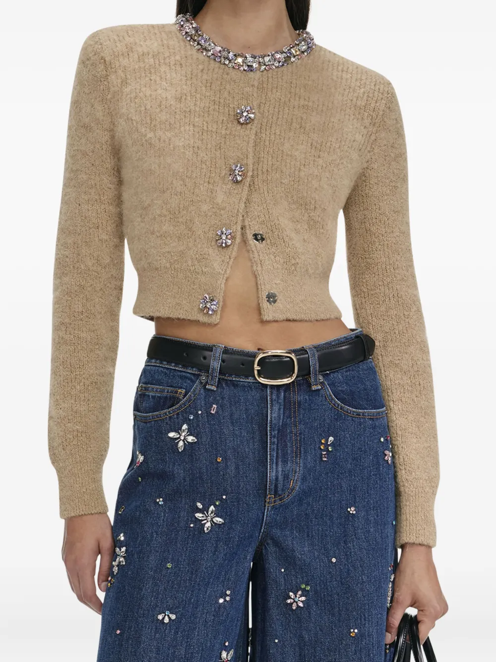 Декорированный кардиган из шерсти альпаки Self-Portrait, коричневый
Декорированный кардиган из шерсти альпаки Self-Portrait, коричневый