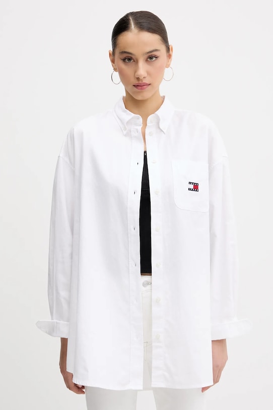 Хлопковая рубашка Tommy Jeans, белый
Хлопковая рубашка Tommy Jeans, белый