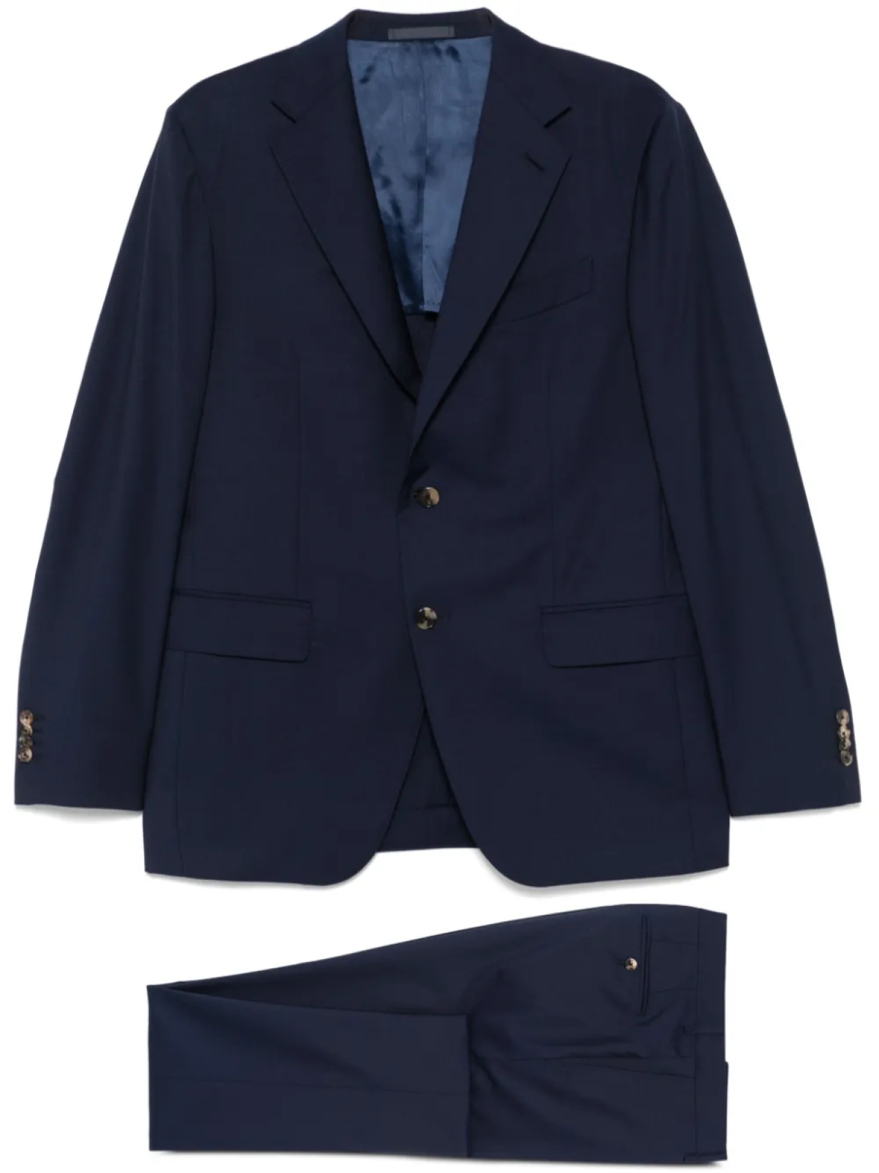 Однобортный костюм Caruso, синий 
Однобортный костюм Caruso, синий