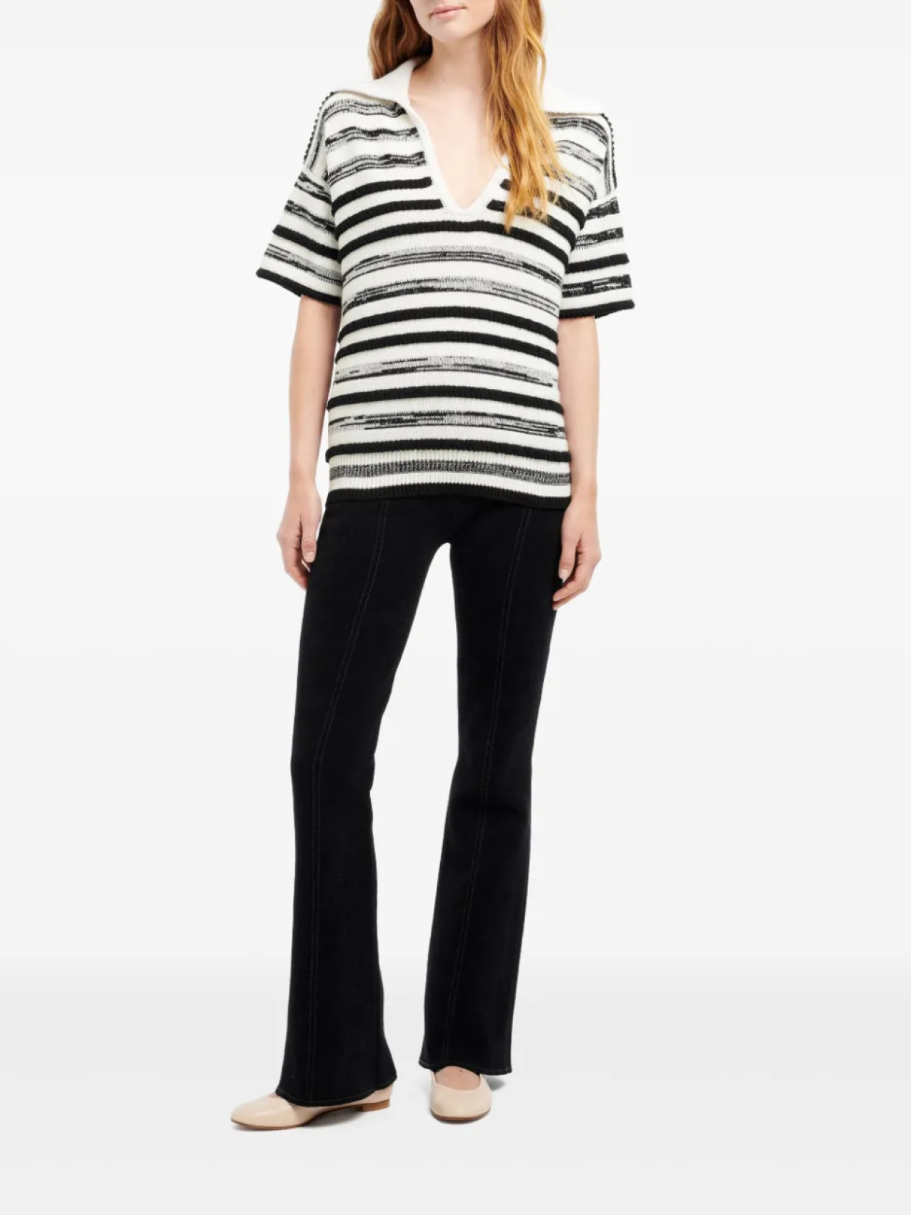 Barrie рубашка поло в полоску, черный
Barrie рубашка поло в полоску, черный