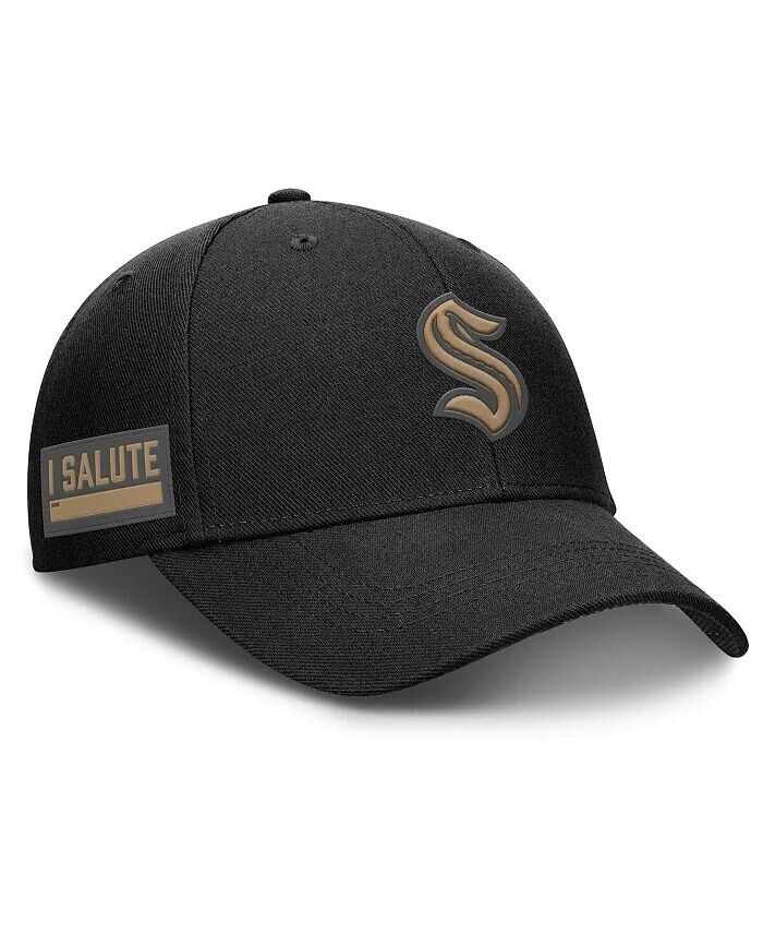Мужская черная шапка Seattle Kraken Authentic Pro Military Appreciation с регулировкой Fanatics
Мужская черная шапка Seattle Kraken Authentic Pro Military Appreciation с регулировкой Fanatics