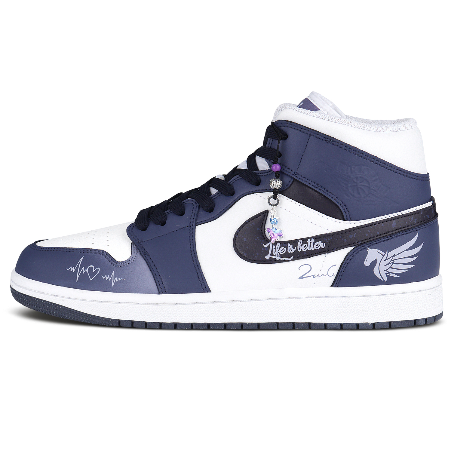 Jordan Мужские баскетбольные кроссовки Air 1 средней высоты, износостойкие, классического кроя, синий
Jordan Мужские баскетбольные кроссовки Air 1 средней высоты, износостойкие, классического кроя, синий