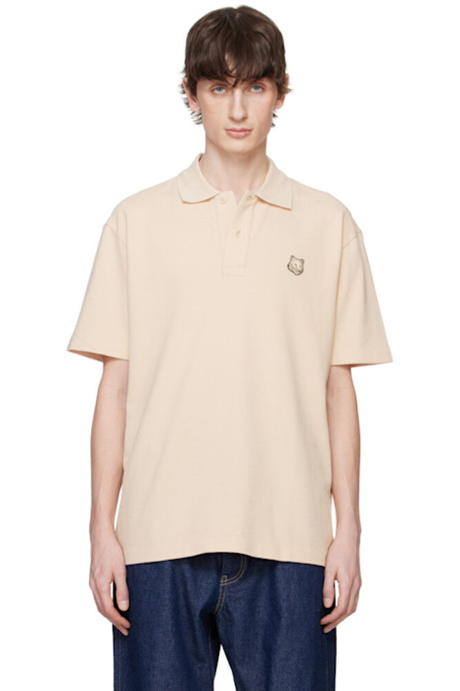 Поло Comfort с нашивкой в виде головы лисы бежевого цвета Maison Kitsuné
Поло Comfort с нашивкой в виде головы лисы бежевого цвета Maison Kitsuné