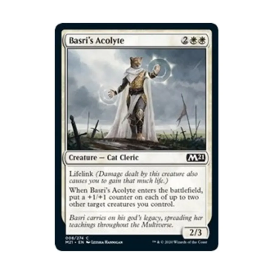 CCG Послушник Басри (клавиша C), MTG - Core Set 2021
CCG Послушник Басри (клавиша C), MTG - Core Set 2021