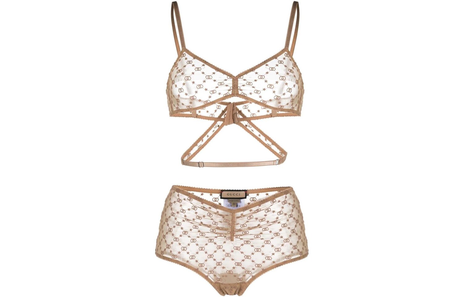 Комплект женского нижнего белья Gucci, золотой
Комплект женского нижнего белья Gucci, золотой