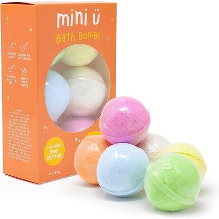Бомбочки для ванны Mini U для детей, 6 шт., оранжевые — для веганов и без тестирования на животных
Бомбочки для ванны Mini U для детей, 6 шт., оранжевые — для веганов и без тестирования на животных