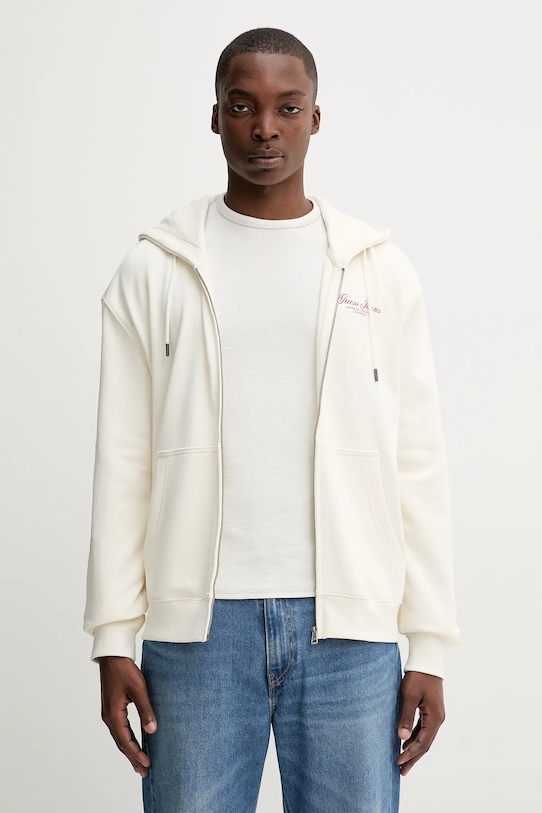 Хлопковая толстовка Guess Jeans, бежевый
Хлопковая толстовка Guess Jeans, бежевый