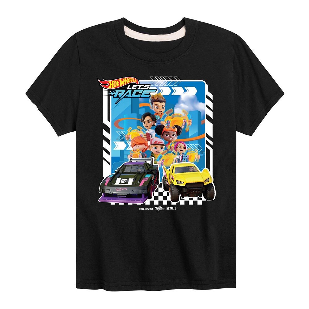 Футболка Hot Wheels Lets Race с изображением персонажей для мальчиков 8–20 лет, черный
Футболка Hot Wheels Lets Race с изображением персонажей для мальчиков 8–20 лет, черный