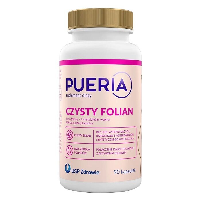 Фолиевая кислота в капсулах Pueria Czysty Folian, 90 шт
Фолиевая кислота в капсулах Pueria Czysty Folian, 90 шт