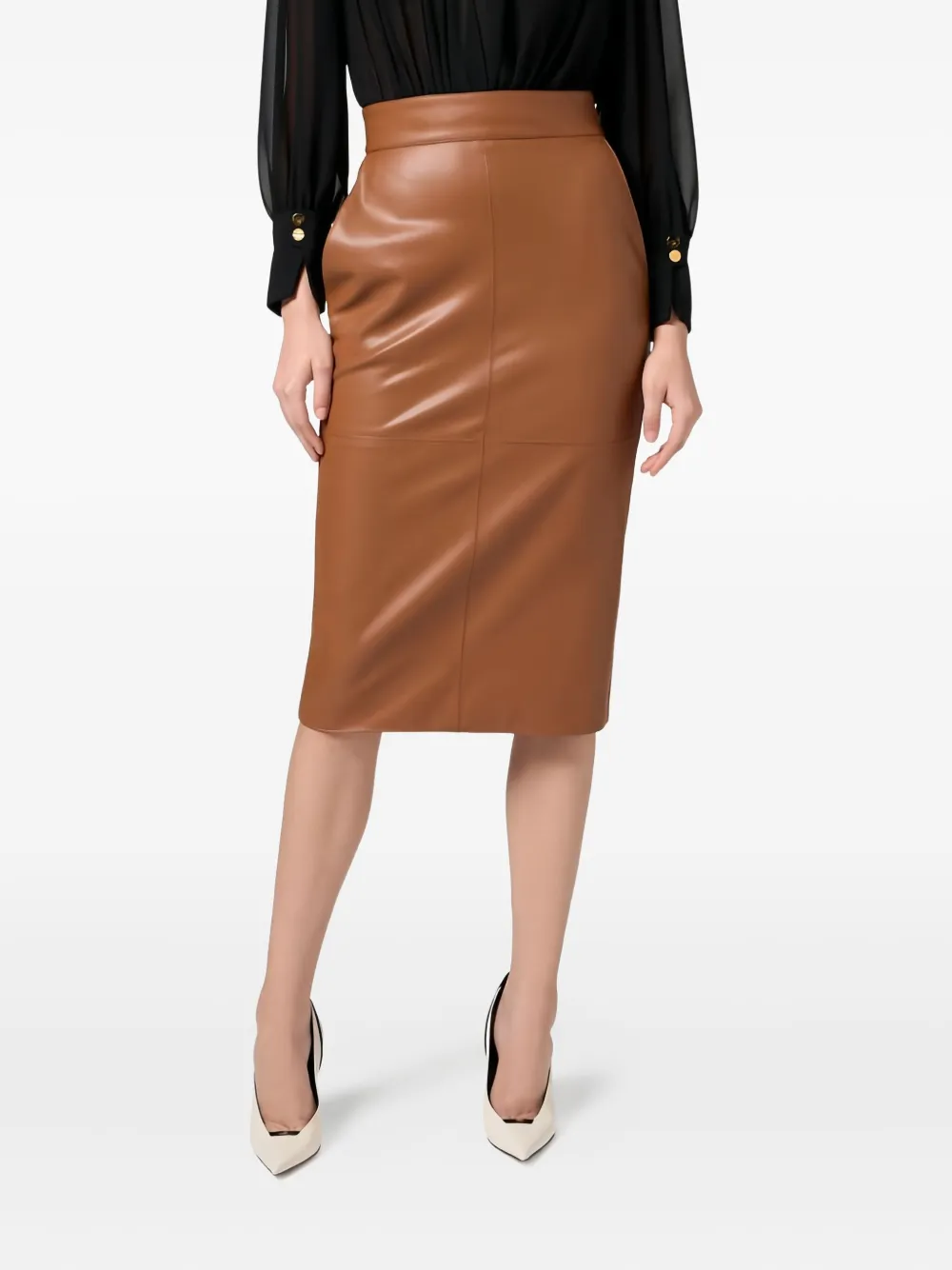 Юбка-карандаш с драгоценными застежками Elisabetta Franchi, коричневый
Юбка-карандаш с драгоценными застежками Elisabetta Franchi, коричневый