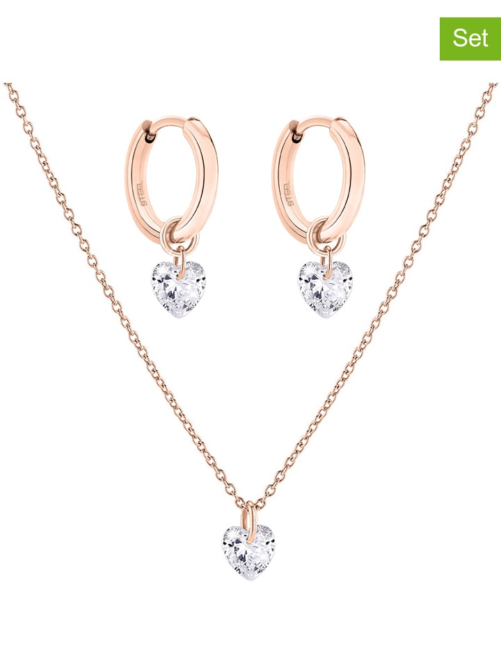 Комплект из двух украшений: колье и серьги-кольца Tamaris
Комплект из двух украшений: колье и серьги-кольца Tamaris