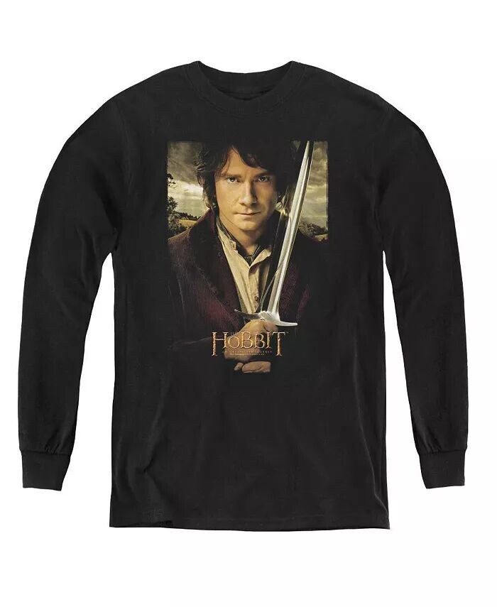 Свитшот с длинным рукавом для мальчиков и молодежи с изображением Бэггинса The Hobbit, черный
Свитшот с длинным рукавом для мальчиков и молодежи с изображением Бэггинса The Hobbit, черный