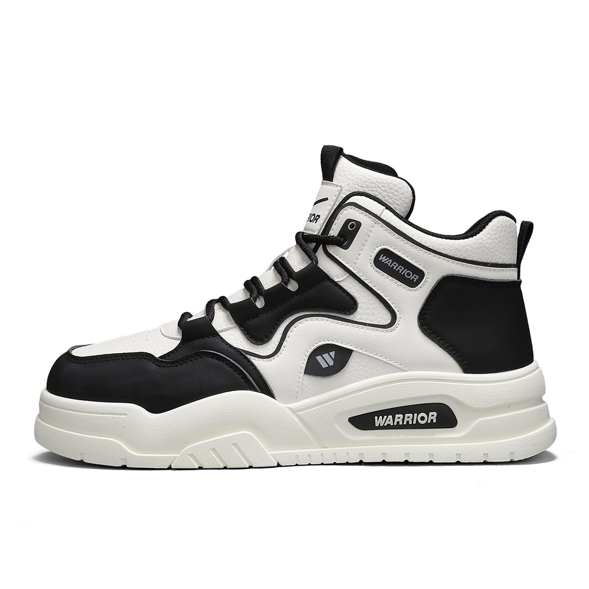 WARRIOR Кроссовки для скейтбординга мужские High top White Silver/Black/Beige Black
WARRIOR Кроссовки для скейтбординга мужские High top White Silver/Black/Beige Black