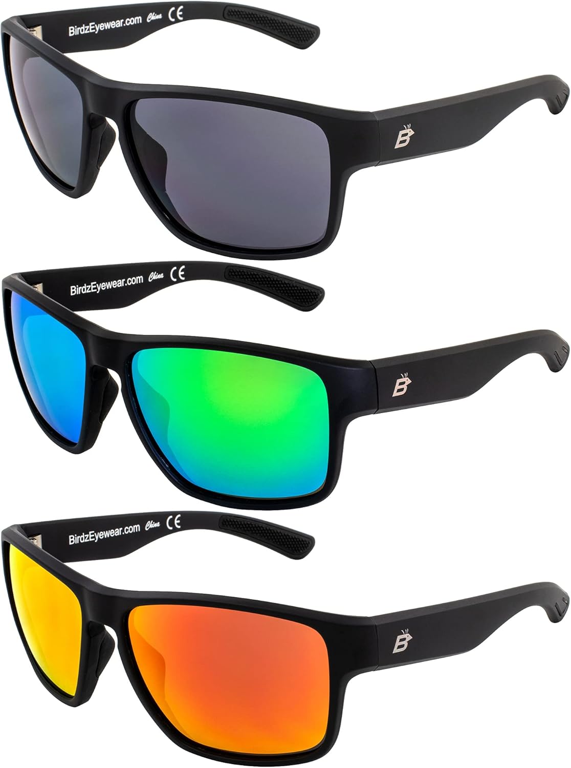 Солнцезащитные очки Birdz Eyewear Glide (3 пары) для мужчин и женщин. Линзы с защитой от царапин. Легкая черная квадратная оправа. Дымчато-зеленые и красные зеркальные линзы, Smoke Green & Red
Солнцезащитные очки Birdz Eyewear Glide (3 пары) для мужчин и женщин. Линзы с защитой от царапин. Легкая черная квадратная оправа. Дымчато-зеленые и красные зеркальные линзы, Smoke Green & Red