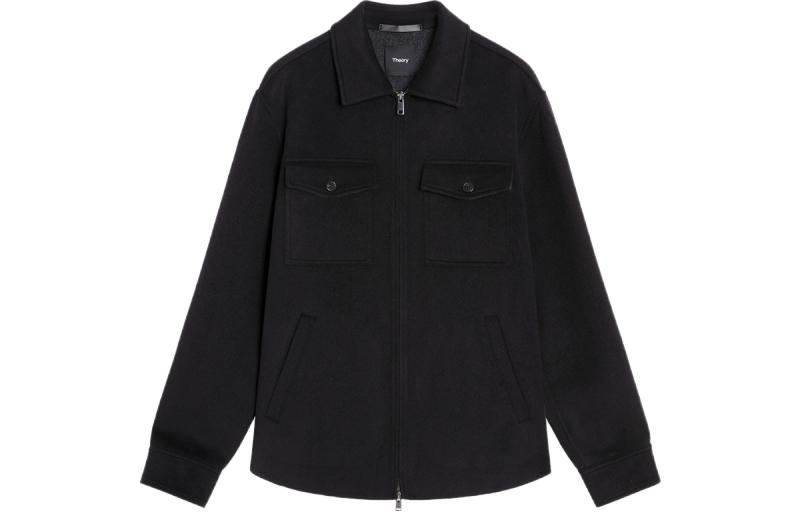 Застёгивающаяся на молнию валяная рубашка-куртка THEORY, черный
Застёгивающаяся на молнию валяная рубашка-куртка THEORY, черный
