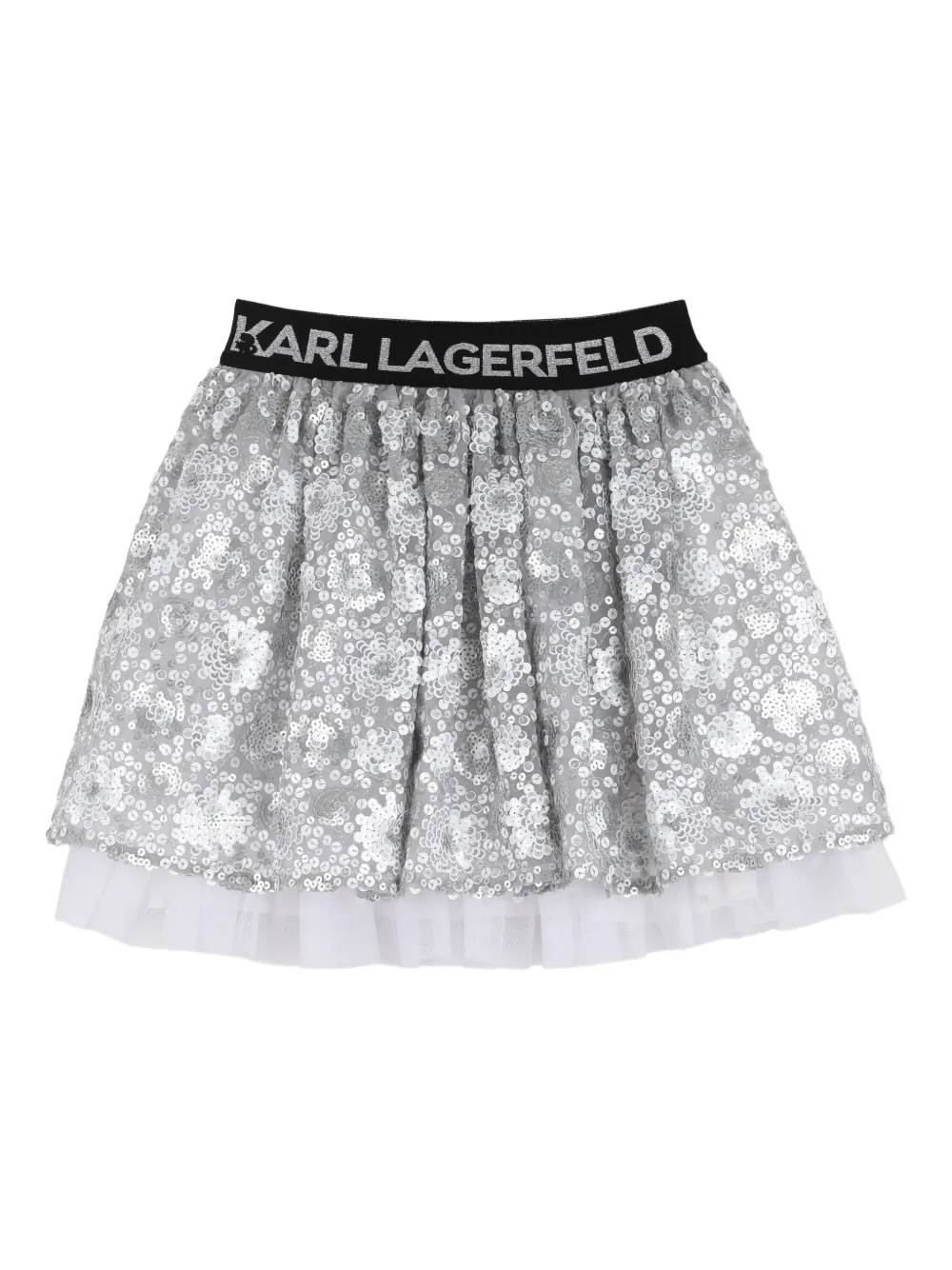 Юбка с пайетками Karl Lagerfeld Kids, серый
Юбка с пайетками Karl Lagerfeld Kids, серый