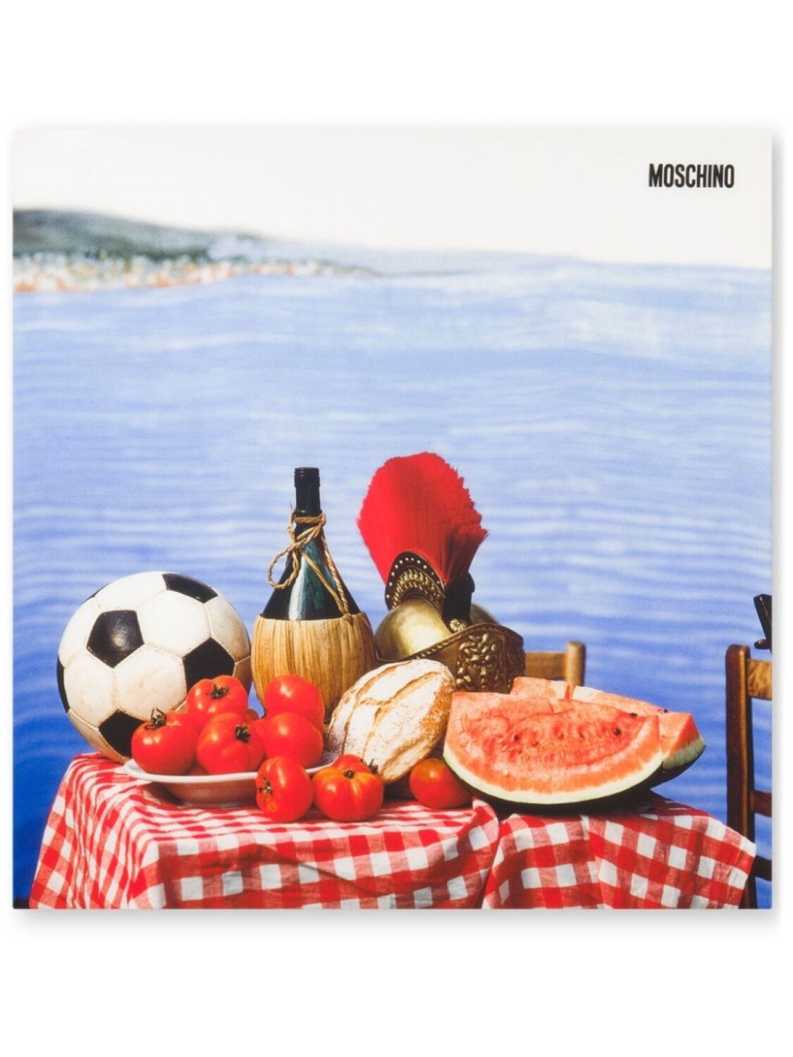 Шарф Moschino с принтом стола, синий
Шарф Moschino с принтом стола, синий