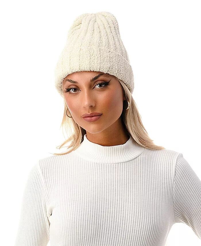 Женская уютная шапка эластичной вязки в рубчик с манжетами Marcus Adler, слоновая кость
Женская уютная шапка эластичной вязки в рубчик с манжетами Marcus Adler, слоновая кость