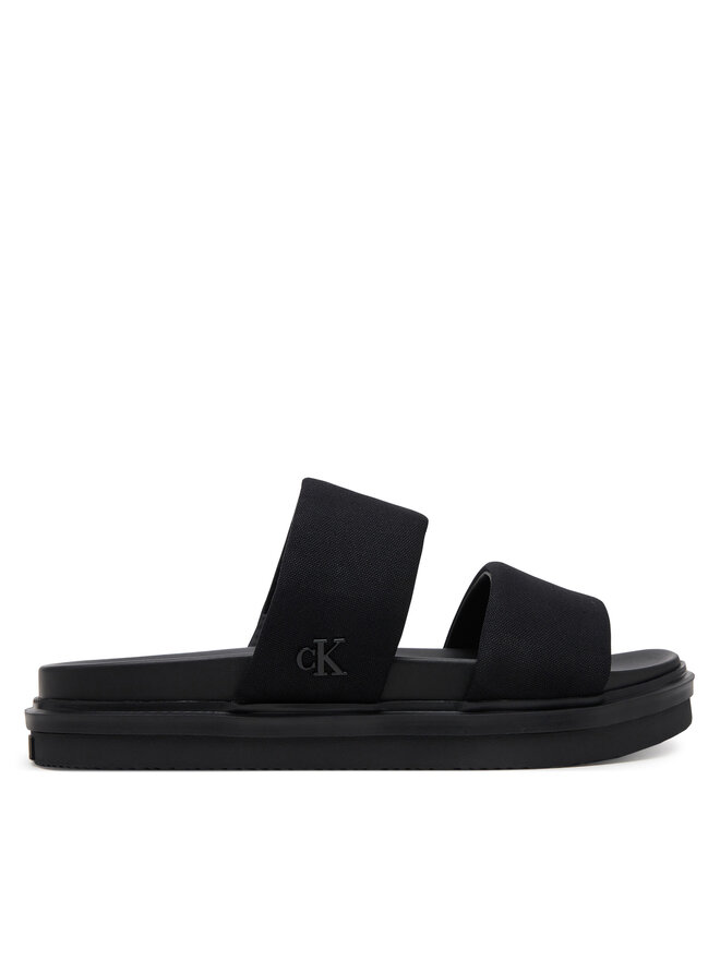 Мюли Flat Molded Dbl Bar Sandal Cv YM0YM01222 Calvin Klein Jeans, черный 
Мюли Flat Molded Dbl Bar Sandal Cv YM0YM01222 Calvin Klein Jeans, черный