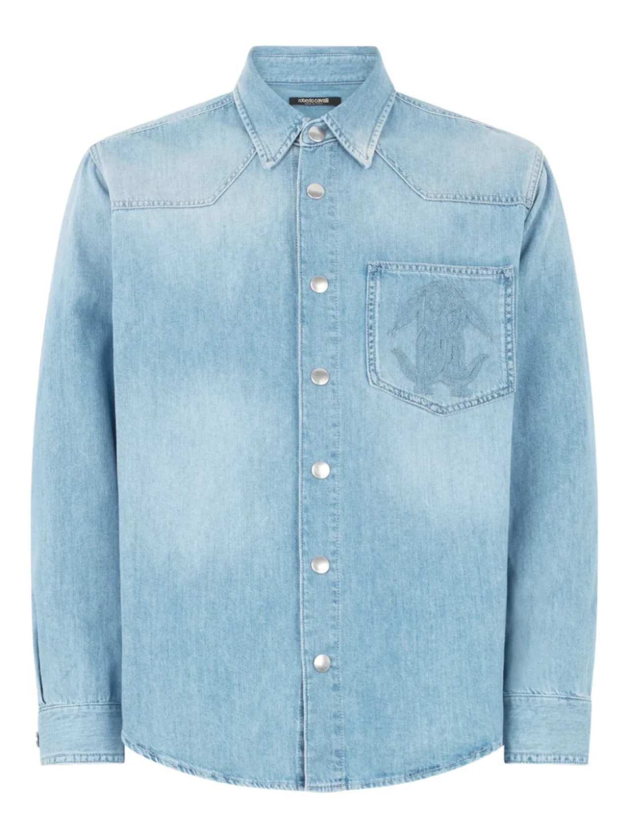 Джинсовая рубашка Roberto Cavalli, синий 
Джинсовая рубашка Roberto Cavalli, синий