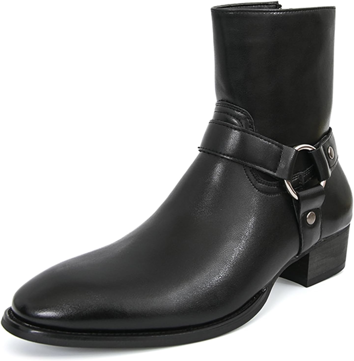 Мужские кожаные челси с массивным каблуком и пряжкой, боковой молнией, ретро высокие каблуки, западные деловые ботинки, модные высокие чукка, мотоциклетные ботинки Qijozxn, черный
Мужские кожаные челси с массивным каблуком и пряжкой, боковой молнией, ретро высокие каблуки, западные деловые ботинки, модные высокие чукка, мотоциклетные ботинки Qijozxn, черный