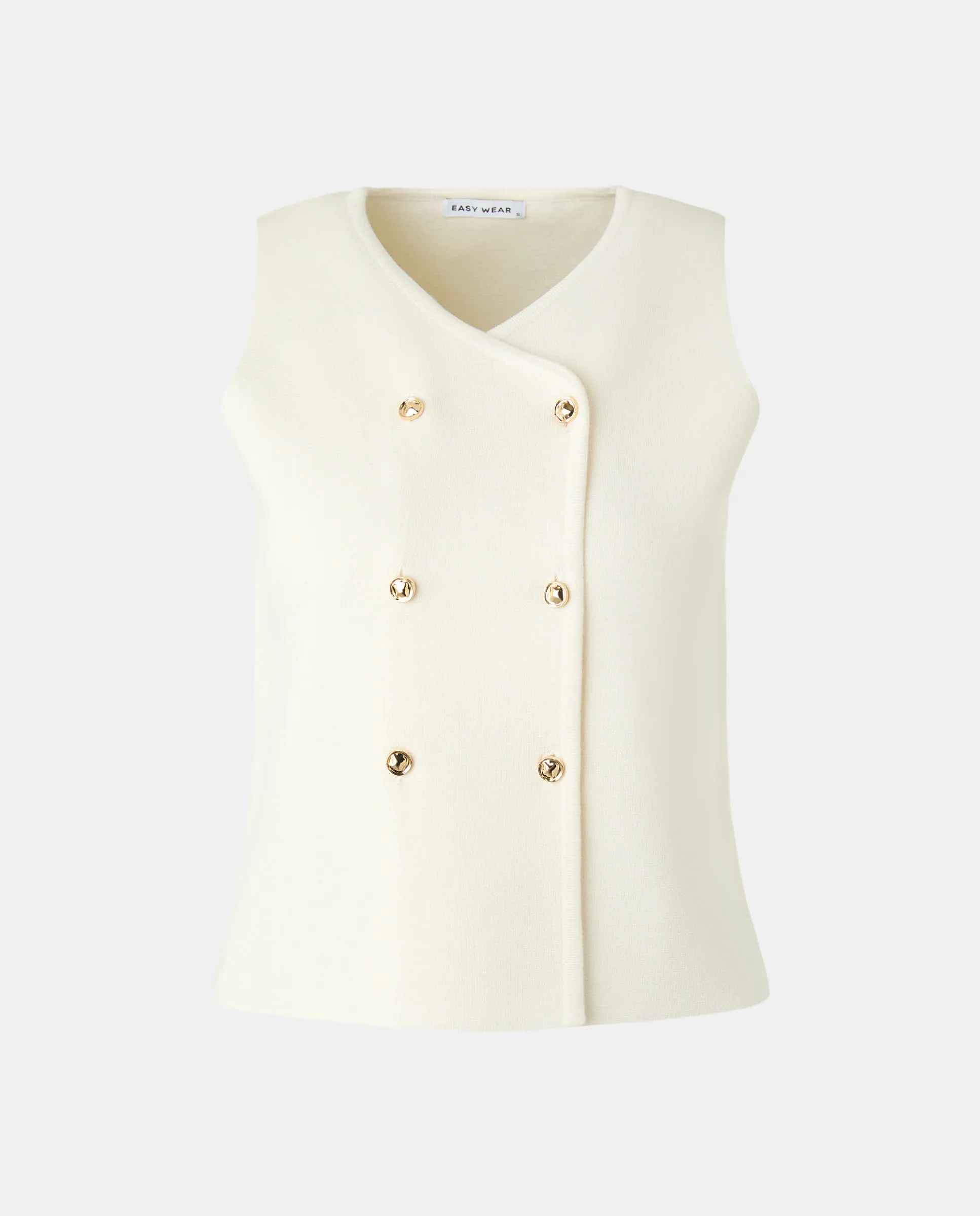 Женский вязаный жилет на пуговицах Easy Wear, белый
Женский вязаный жилет на пуговицах Easy Wear, белый