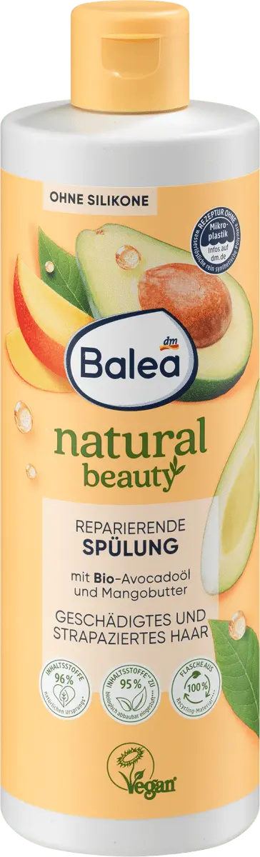 Natural Beauty Органический кондиционер с маслом авокадо и маслом манго 350 мл Balea
Natural Beauty Органический кондиционер с маслом авокадо и маслом манго 350 мл Balea