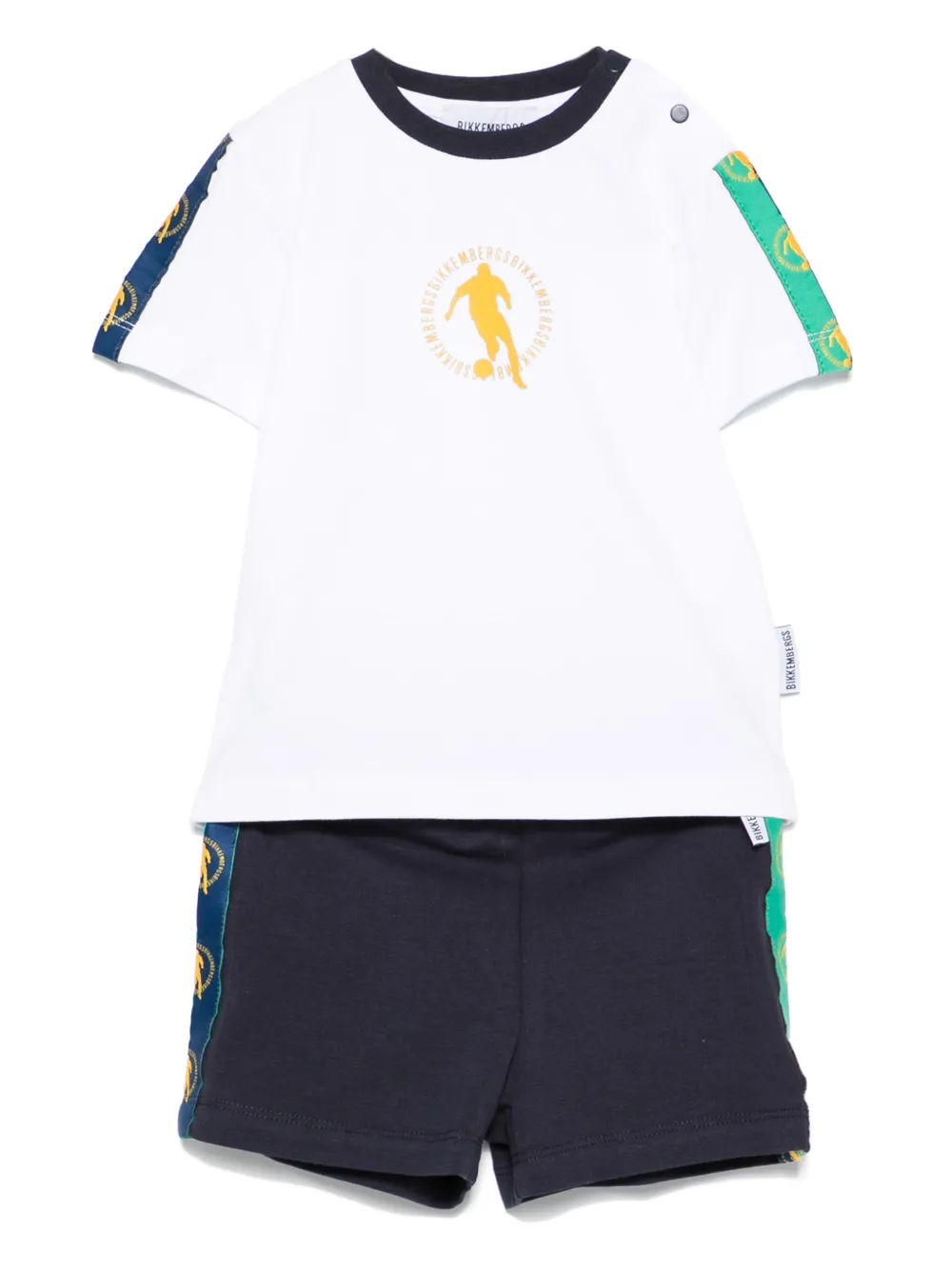 Комплект из футболки и шортов с логотипом BIKKEMBERGS KIDS, белый
Комплект из футболки и шортов с логотипом BIKKEMBERGS KIDS, белый