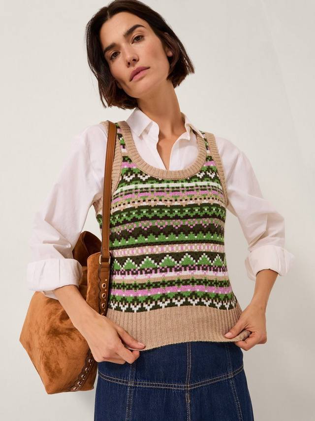 Топ-майка Fira с узором Fair Isle Monsoon, Green
Топ-майка Fira с узором Fair Isle Monsoon, Green