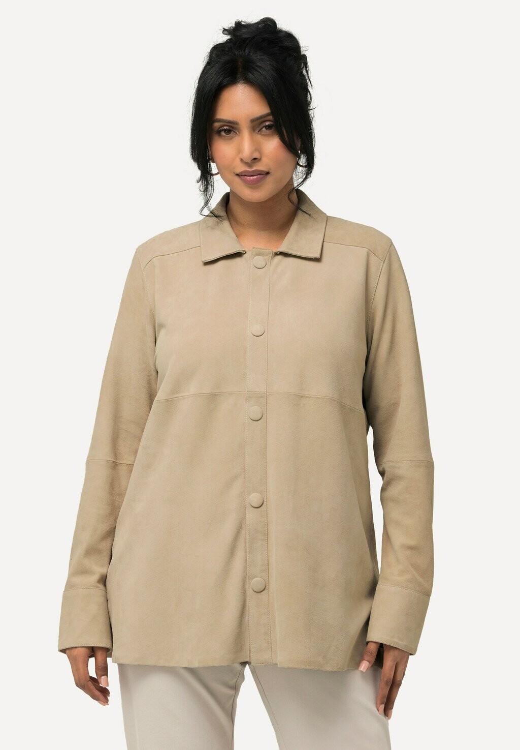 Блузка на пуговицах HEMDKRAGEN LANGARM Ulla Popken, бежевый
Блузка на пуговицах HEMDKRAGEN LANGARM Ulla Popken, бежевый