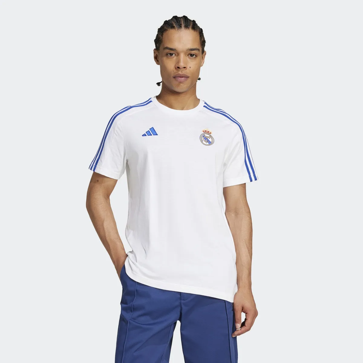 Мужская футболка Real Madrid CF DNA Tee adidas, белый/синий
Мужская футболка Real Madrid CF DNA Tee adidas, белый/синий