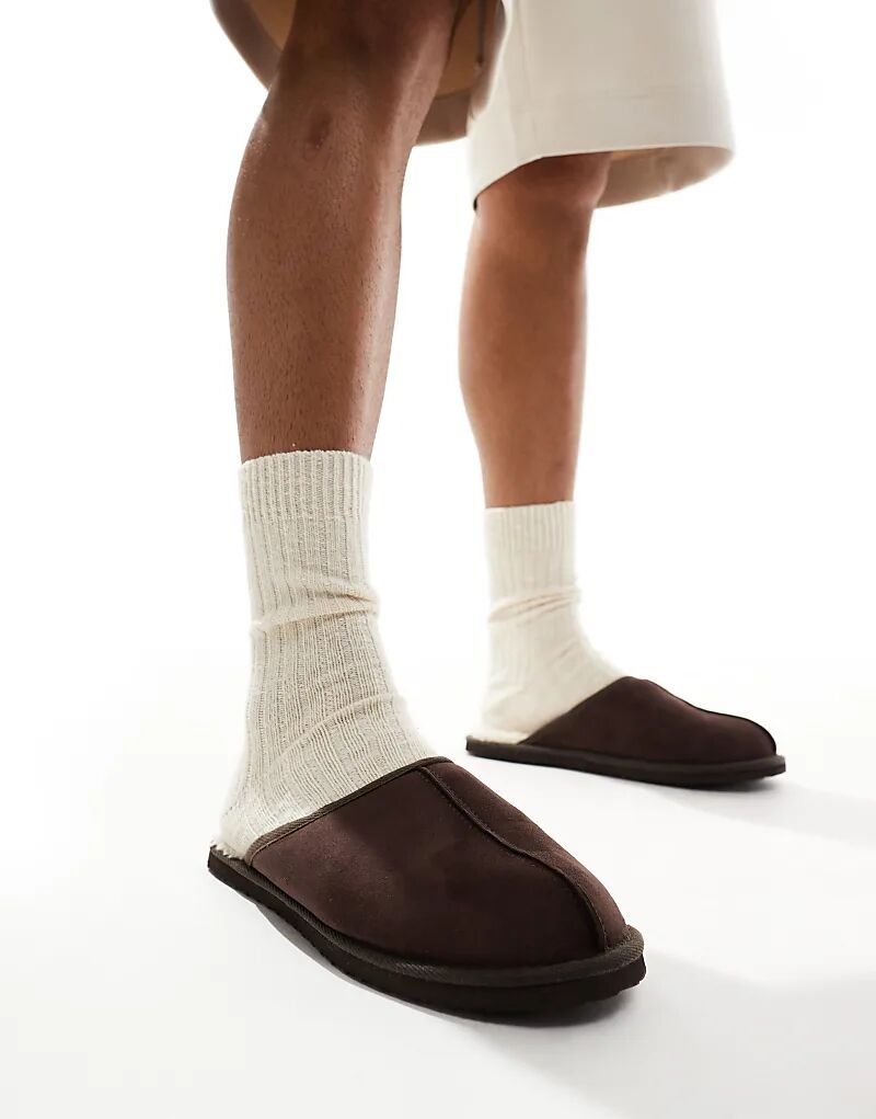 Туфли-слипоны из искусственной замши коричневого цвета Jack & Jones
Туфли-слипоны из искусственной замши коричневого цвета Jack & Jones